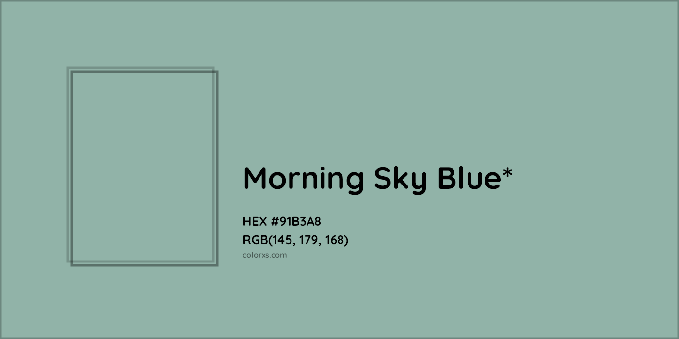 HEX #91B3A8 Color Name, Color Code, Palettes, Similar Paints, Images