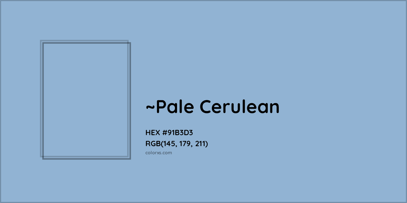 HEX #91B3D3 Color Name, Color Code, Palettes, Similar Paints, Images