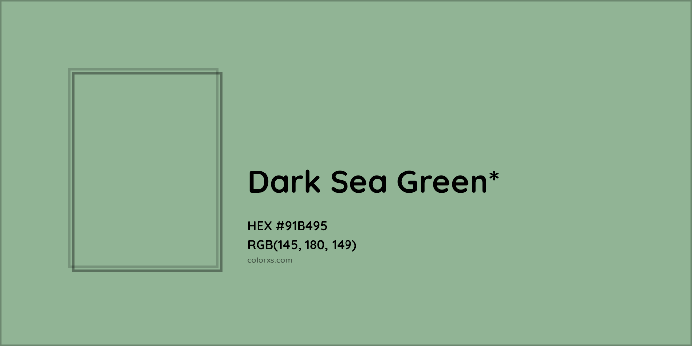 HEX #91B495 Color Name, Color Code, Palettes, Similar Paints, Images