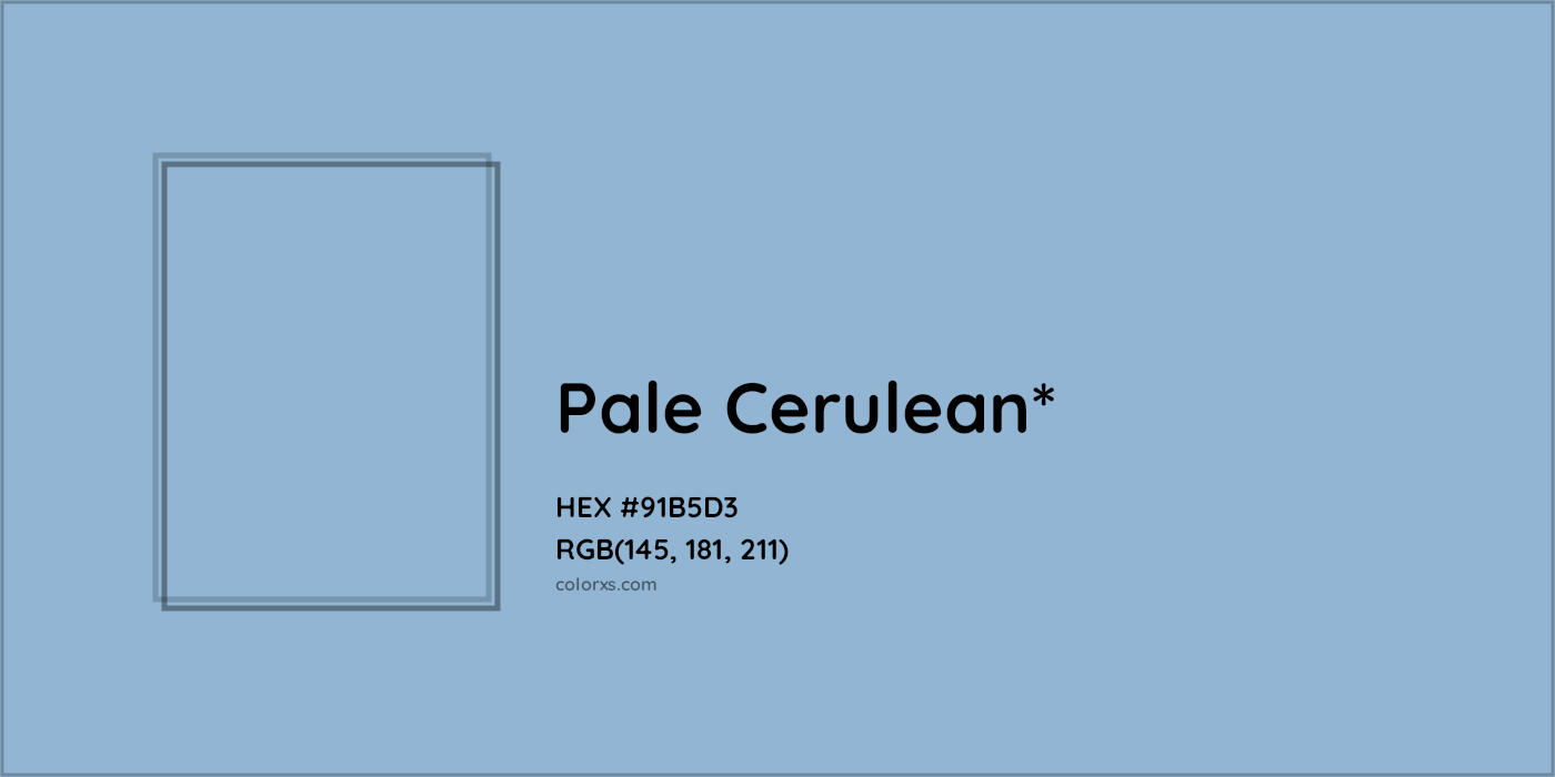 HEX #91B5D3 Color Name, Color Code, Palettes, Similar Paints, Images