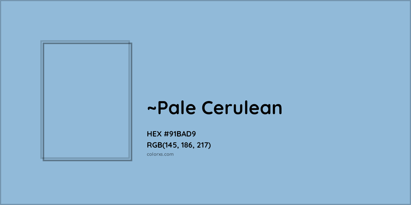 HEX #91BAD9 Color Name, Color Code, Palettes, Similar Paints, Images
