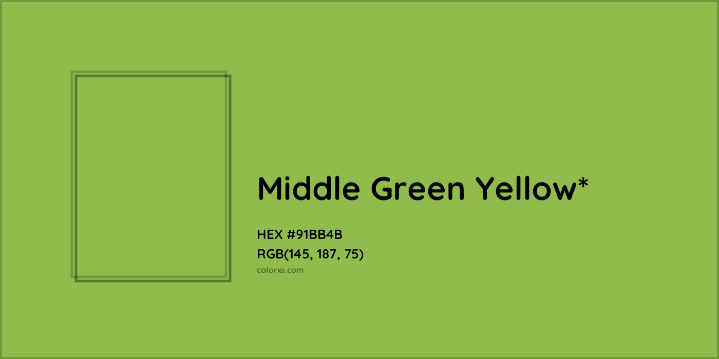 HEX #91BB4B Color Name, Color Code, Palettes, Similar Paints, Images