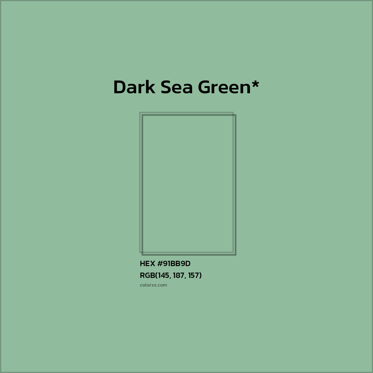 HEX #91BB9D Color Name, Color Code, Palettes, Similar Paints, Images