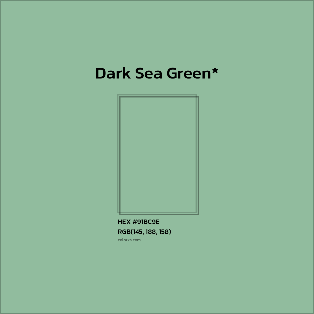 HEX #91BC9E Color Name, Color Code, Palettes, Similar Paints, Images