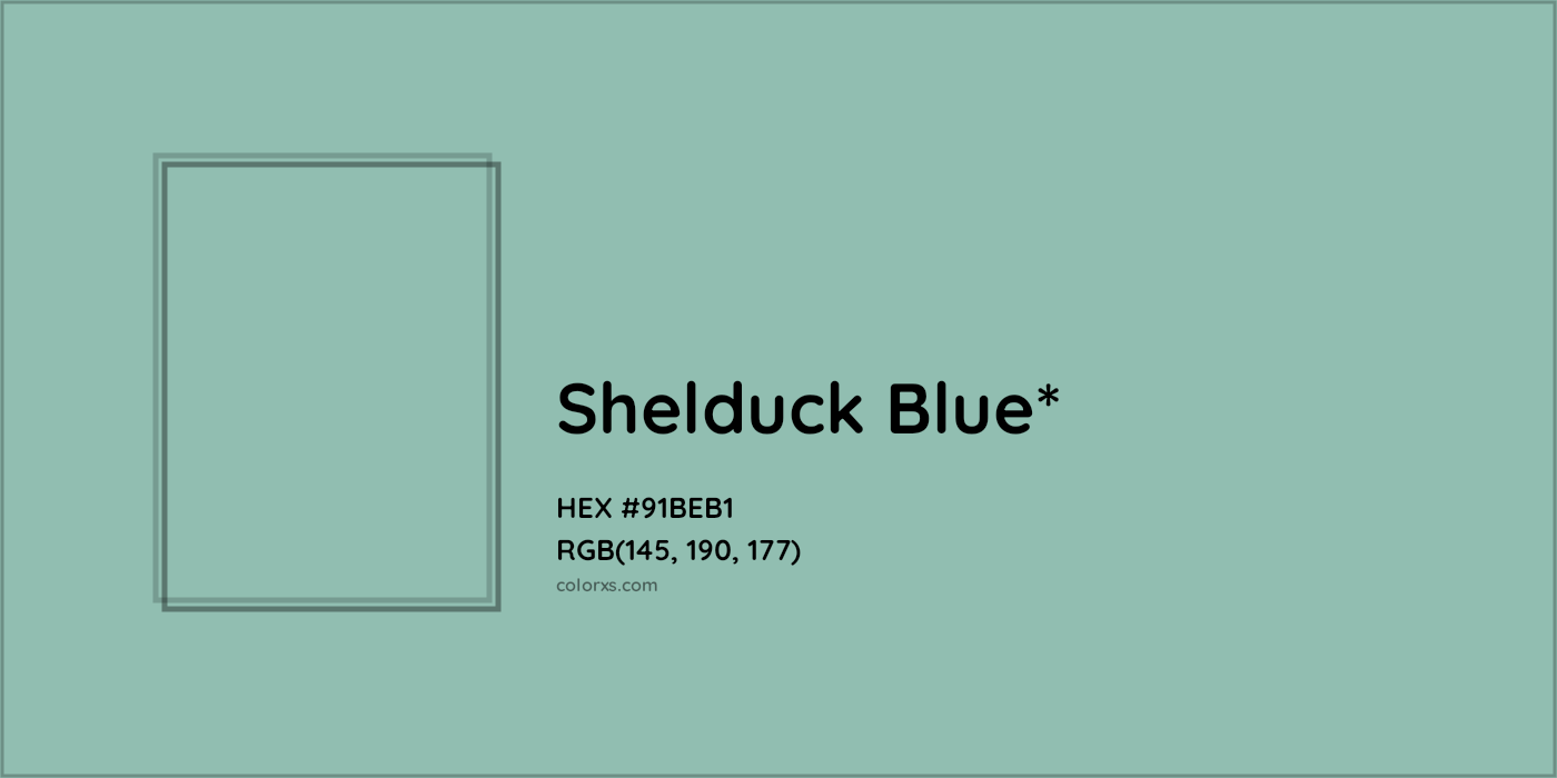HEX #91BEB1 Color Name, Color Code, Palettes, Similar Paints, Images