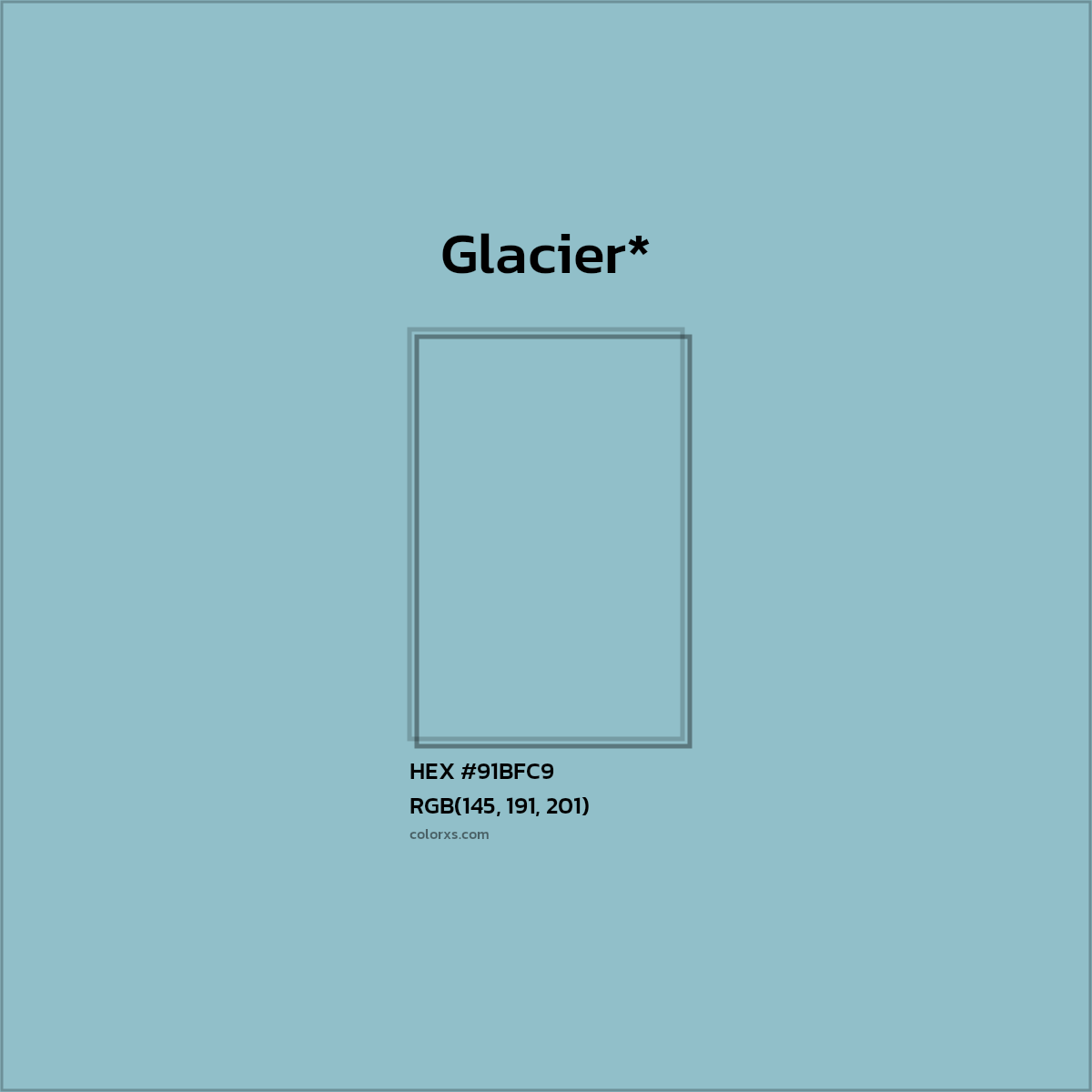 HEX #91BFC9 Color Name, Color Code, Palettes, Similar Paints, Images