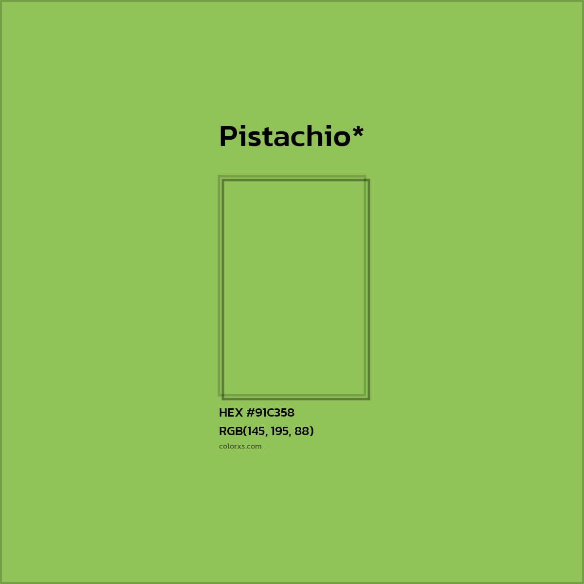 HEX #91C358 Color Name, Color Code, Palettes, Similar Paints, Images