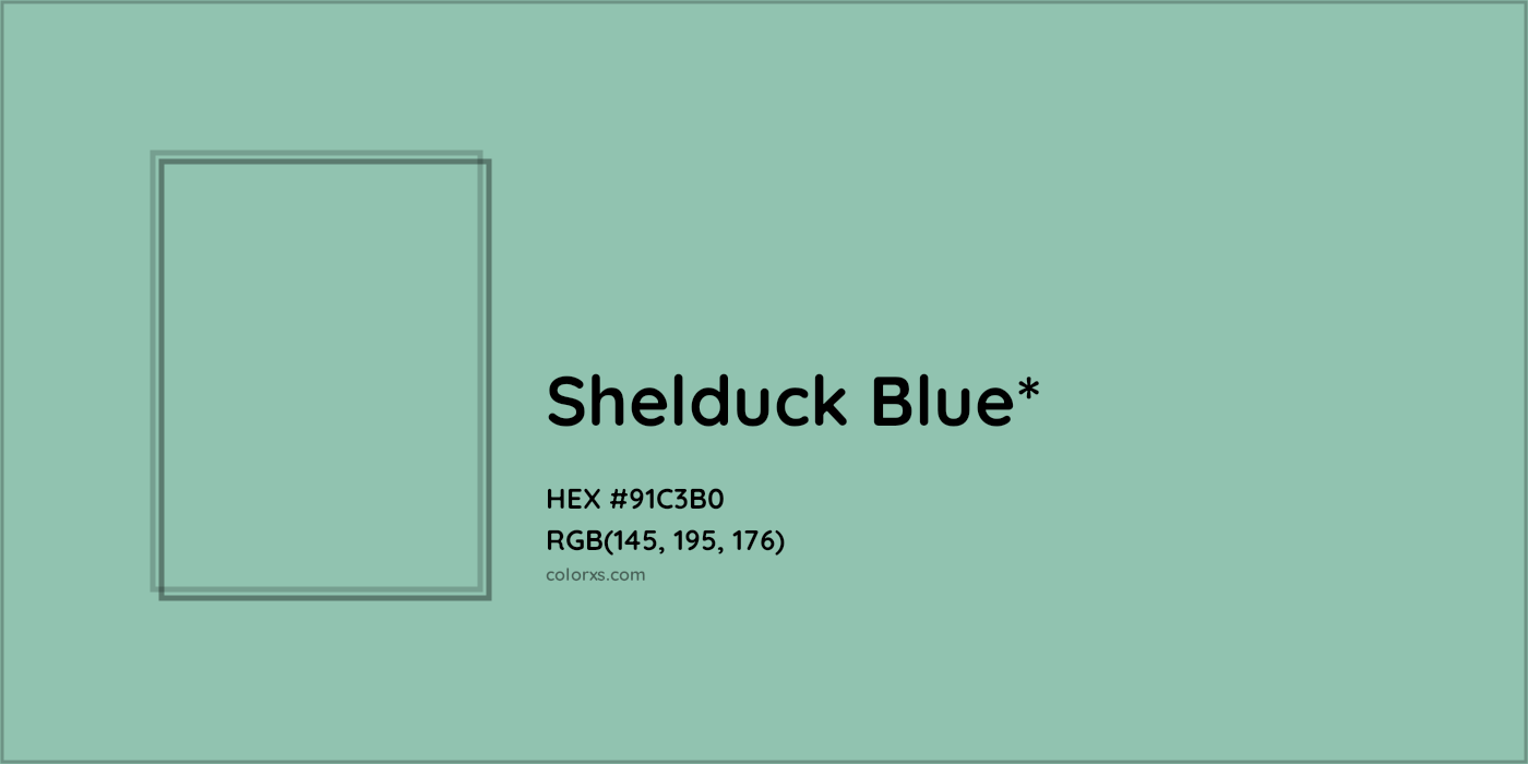 HEX #91C3B0 Color Name, Color Code, Palettes, Similar Paints, Images