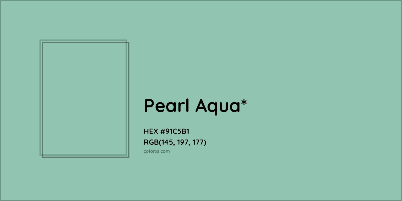 HEX #91C5B1 Color Name, Color Code, Palettes, Similar Paints, Images
