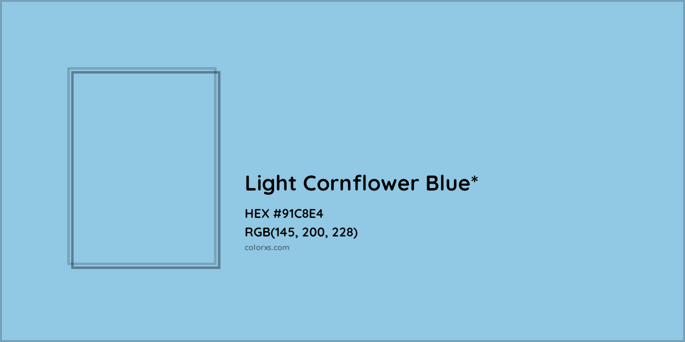 HEX #91C8E4 Color Name, Color Code, Palettes, Similar Paints, Images