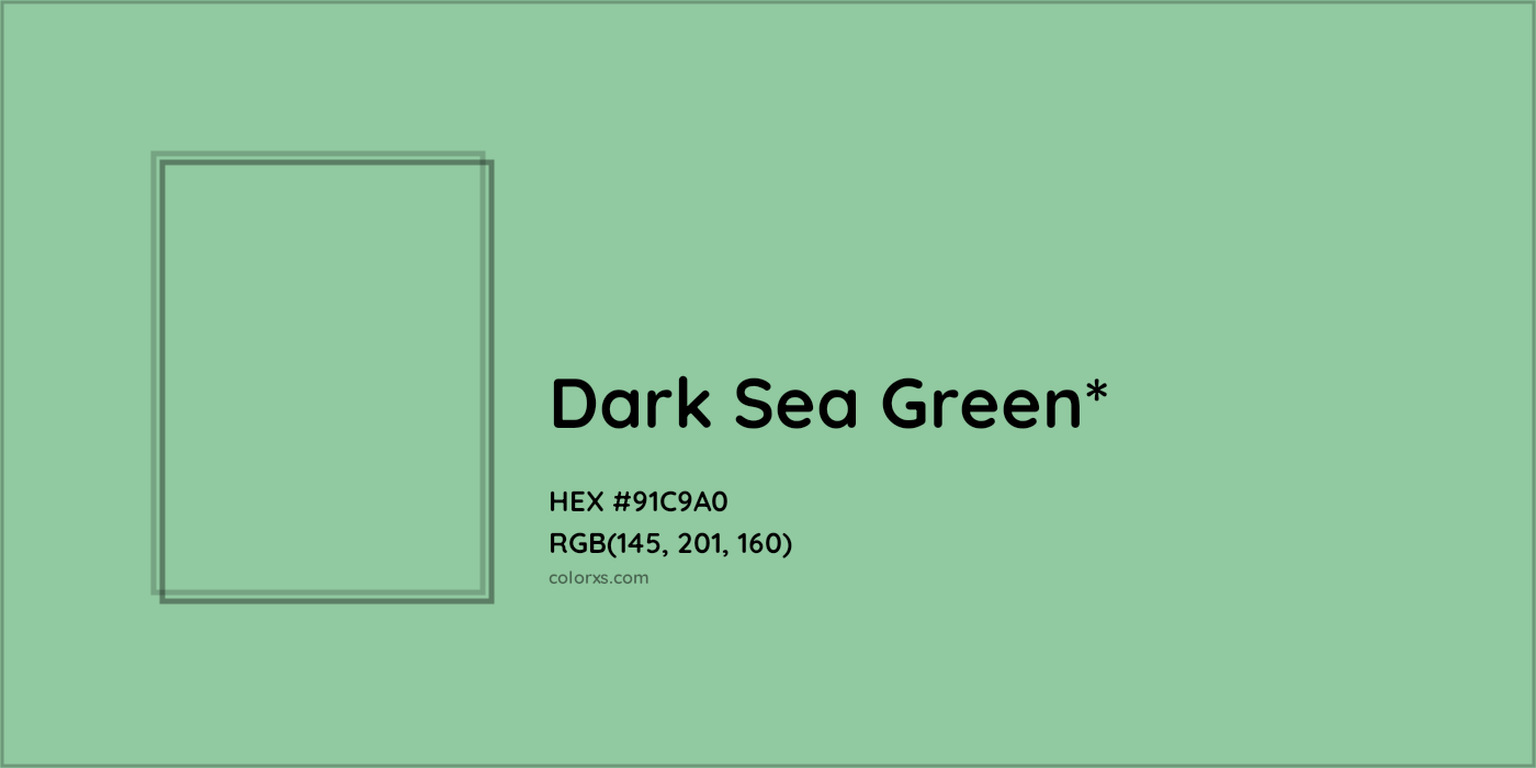 HEX #91C9A0 Color Name, Color Code, Palettes, Similar Paints, Images