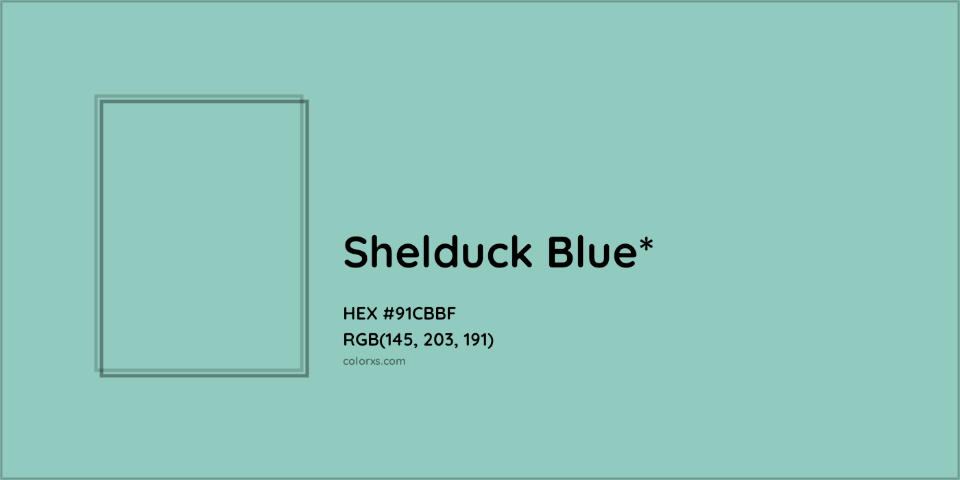 HEX #91CBBF Color Name, Color Code, Palettes, Similar Paints, Images