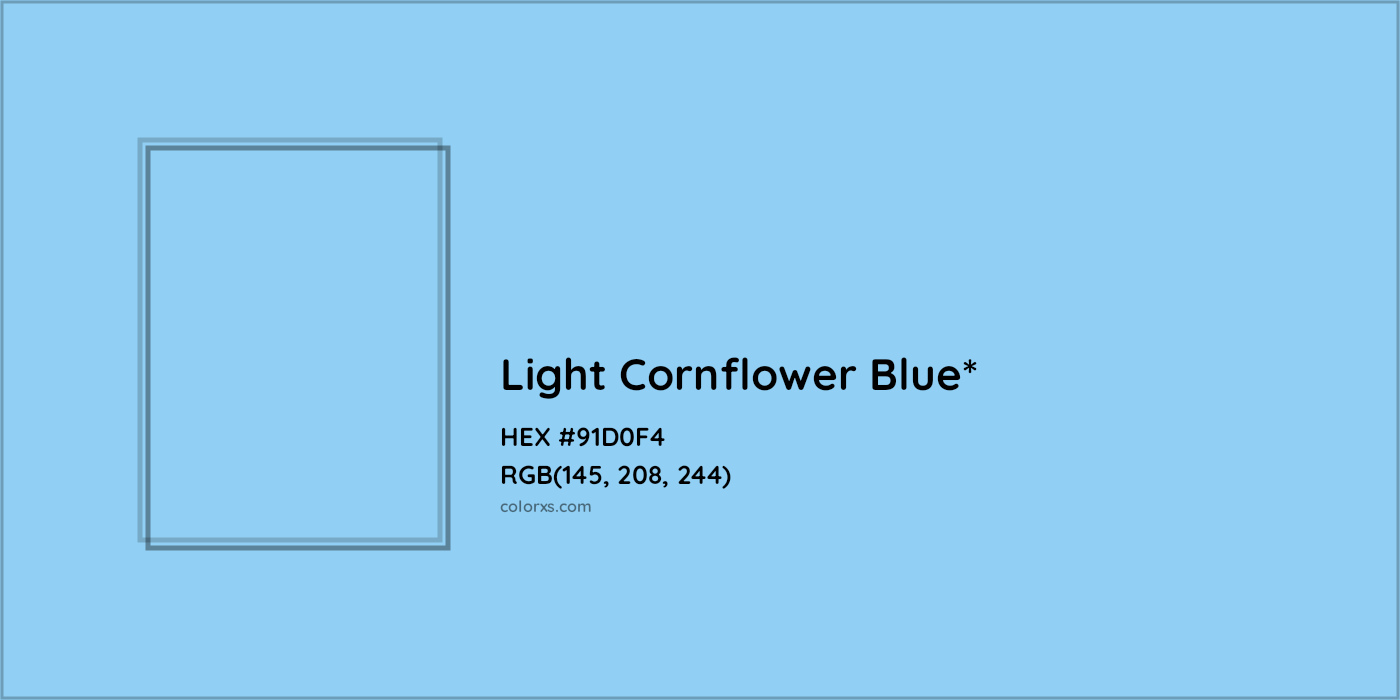 HEX #91D0F4 Color Name, Color Code, Palettes, Similar Paints, Images