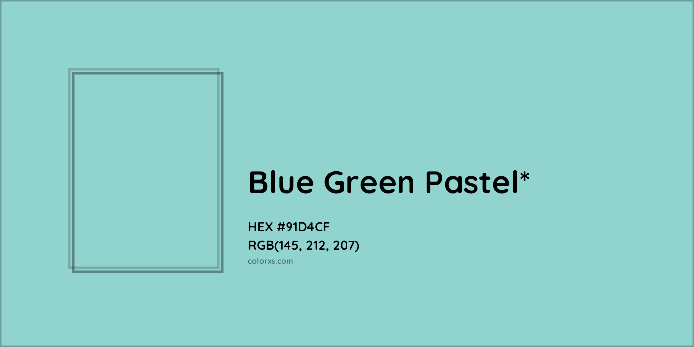 HEX #91D4CF Color Name, Color Code, Palettes, Similar Paints, Images
