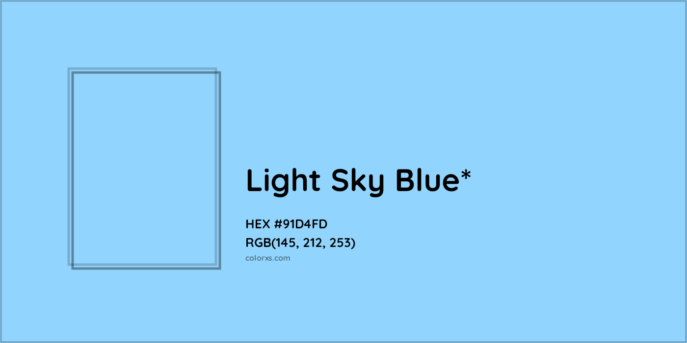 HEX #91D4FD Color Name, Color Code, Palettes, Similar Paints, Images