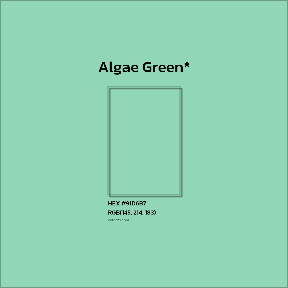 HEX #91D6B7 Color Name, Color Code, Palettes, Similar Paints, Images