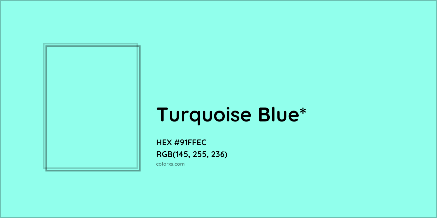 HEX #91FFEC Color Name, Color Code, Palettes, Similar Paints, Images