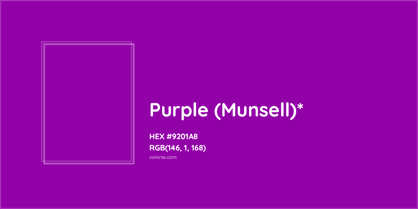 HEX #9201A8 Color Name, Color Code, Palettes, Similar Paints, Images