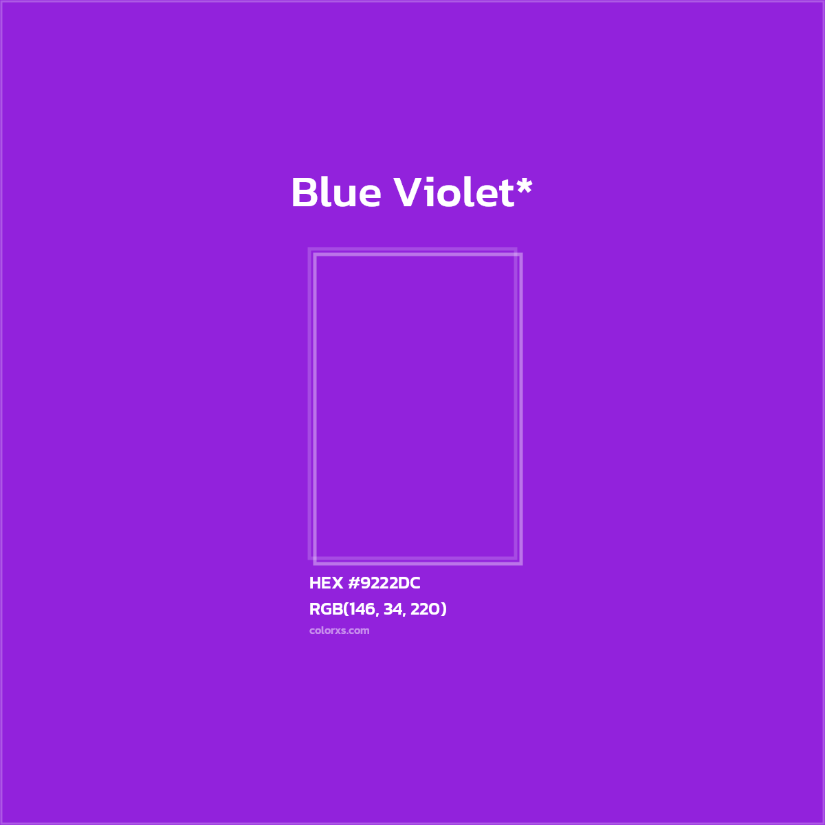HEX #9222DC Color Name, Color Code, Palettes, Similar Paints, Images
