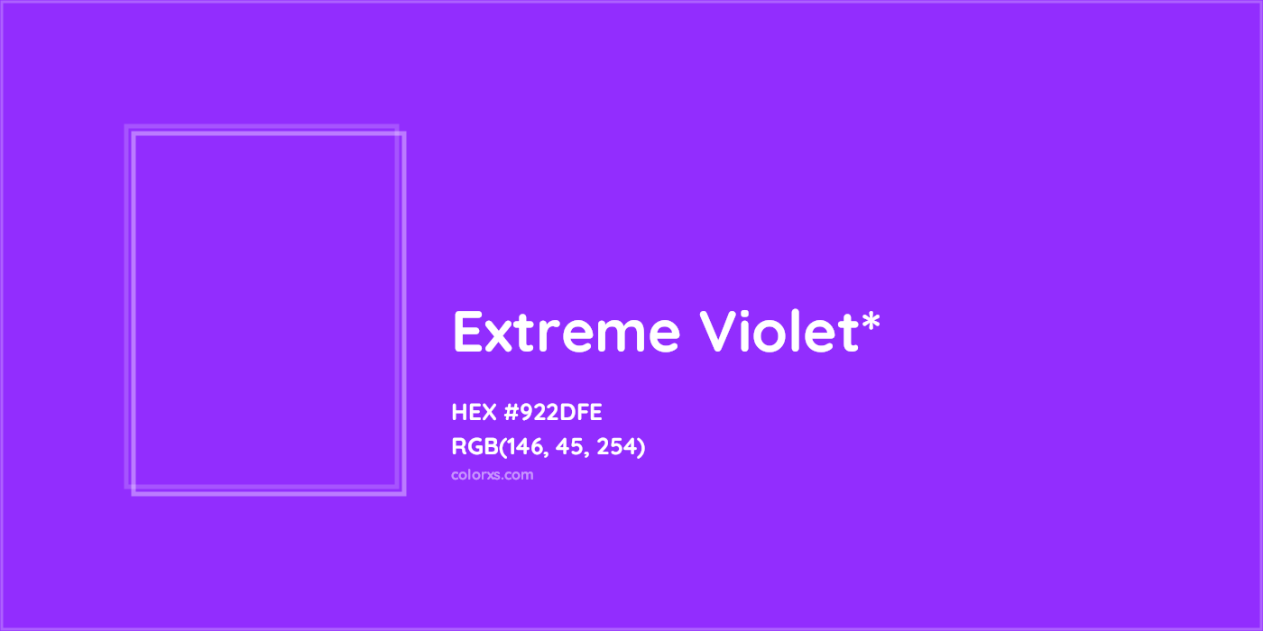 HEX #922DFE Color Name, Color Code, Palettes, Similar Paints, Images