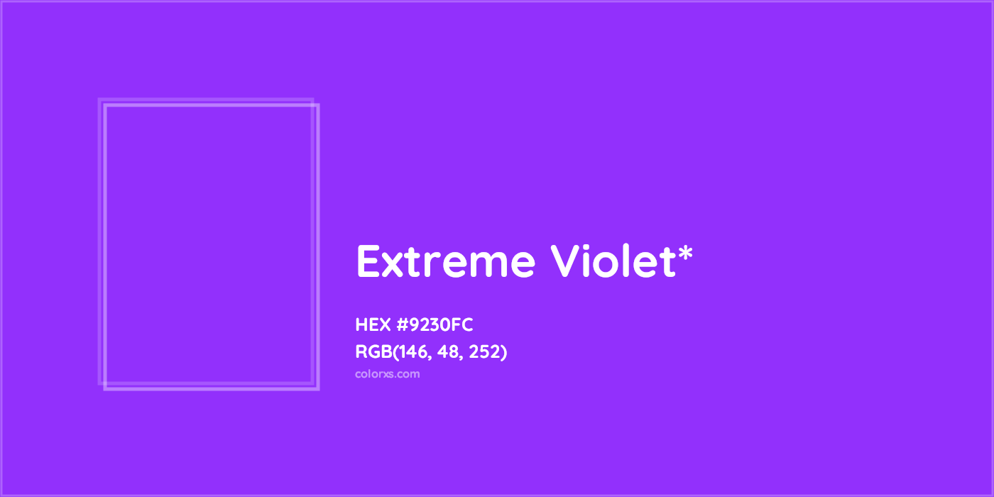 HEX #9230FC Color Name, Color Code, Palettes, Similar Paints, Images