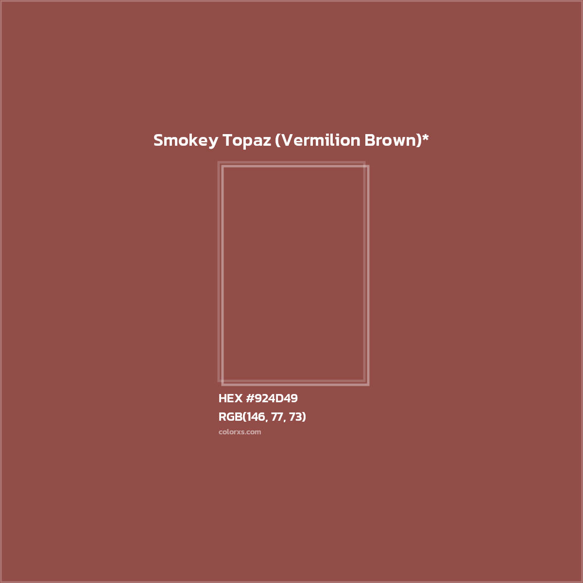 HEX #924D49 Color Name, Color Code, Palettes, Similar Paints, Images