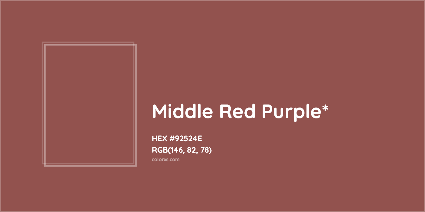 HEX #92524E Color Name, Color Code, Palettes, Similar Paints, Images