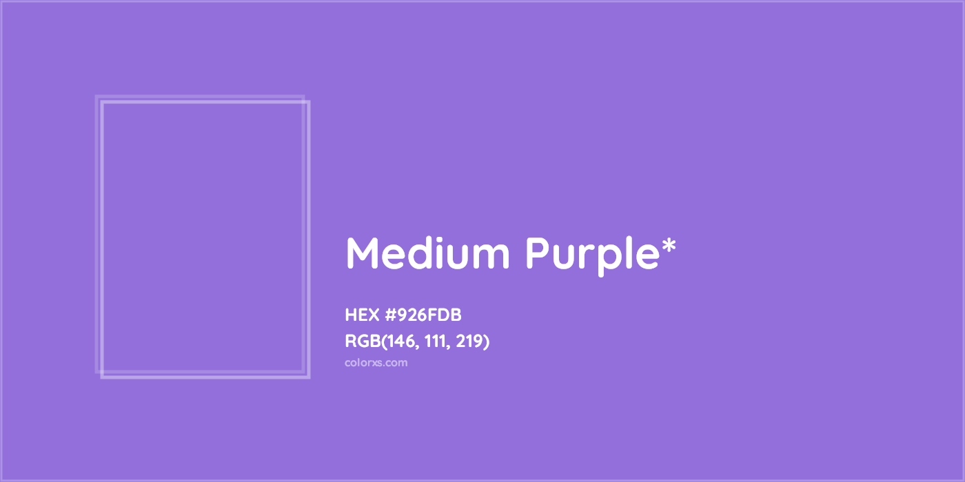 HEX #926FDB Color Name, Color Code, Palettes, Similar Paints, Images