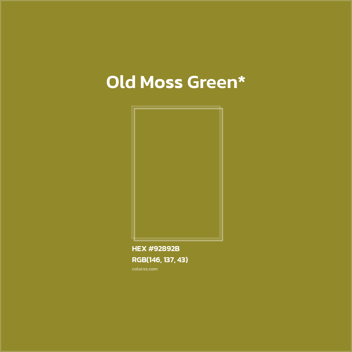 HEX #92892B Color Name, Color Code, Palettes, Similar Paints, Images