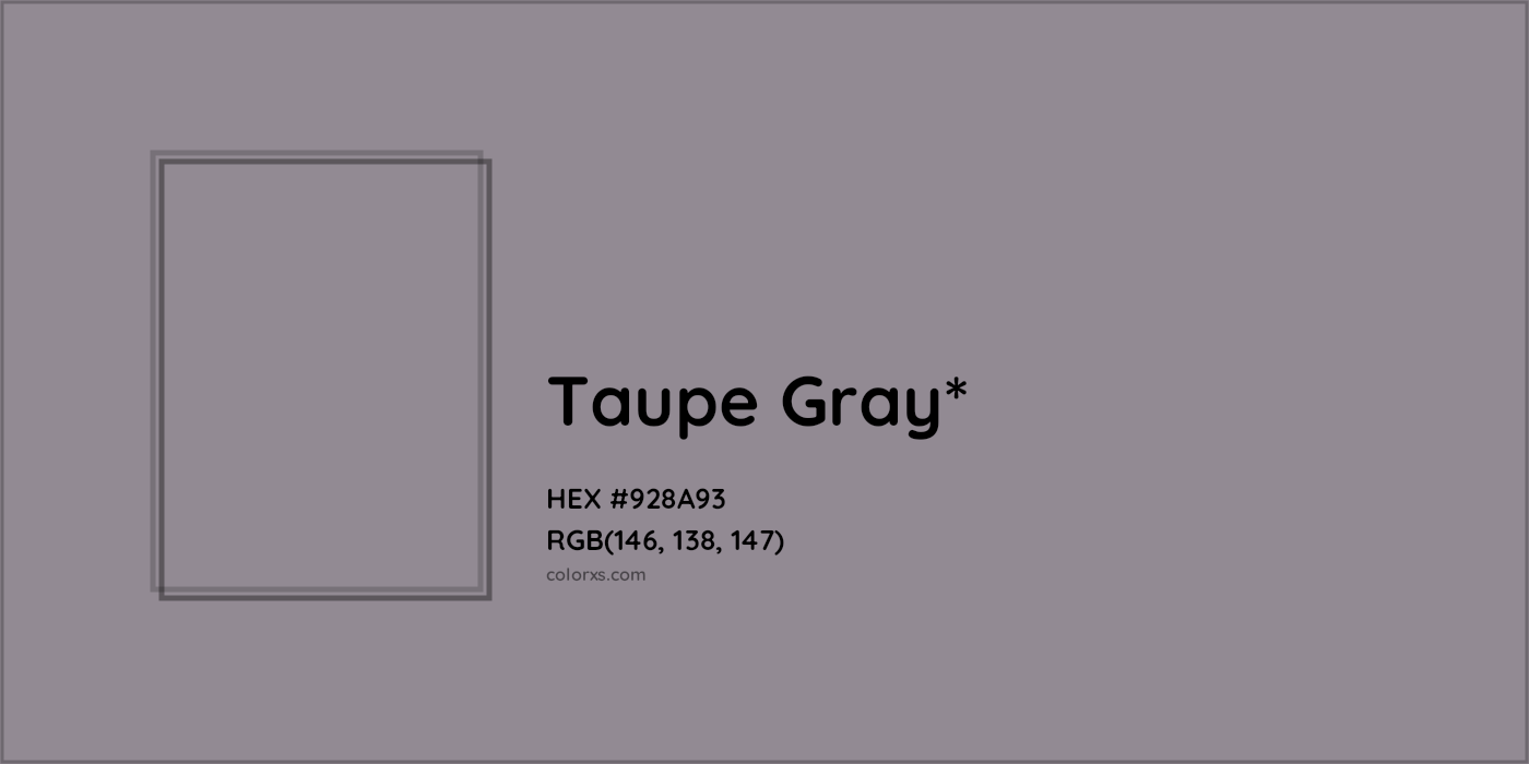 HEX #928A93 Color Name, Color Code, Palettes, Similar Paints, Images
