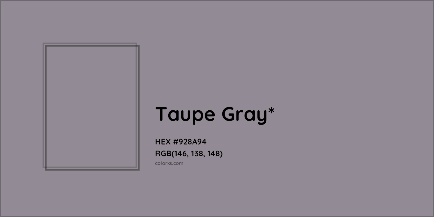 HEX #928A94 Color Name, Color Code, Palettes, Similar Paints, Images