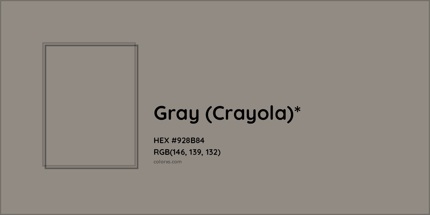 HEX #928B84 Color Name, Color Code, Palettes, Similar Paints, Images