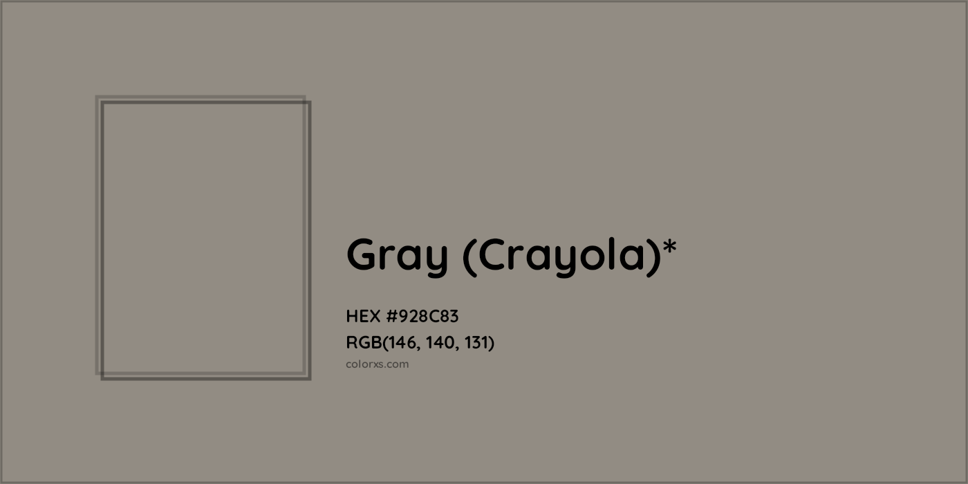 HEX #928C83 Color Name, Color Code, Palettes, Similar Paints, Images