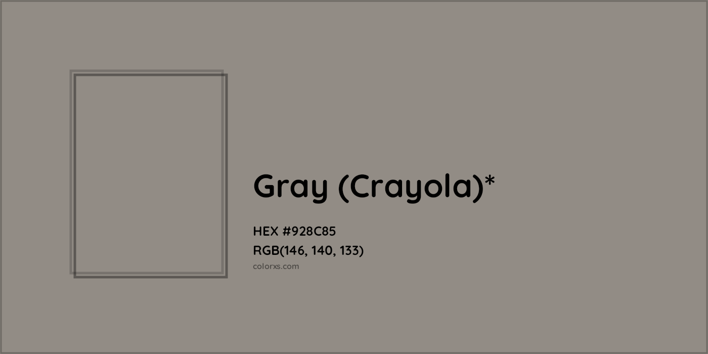 HEX #928C85 Color Name, Color Code, Palettes, Similar Paints, Images