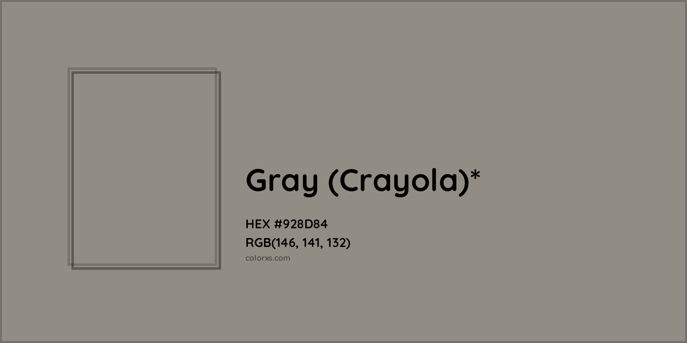 HEX #928D84 Color Name, Color Code, Palettes, Similar Paints, Images