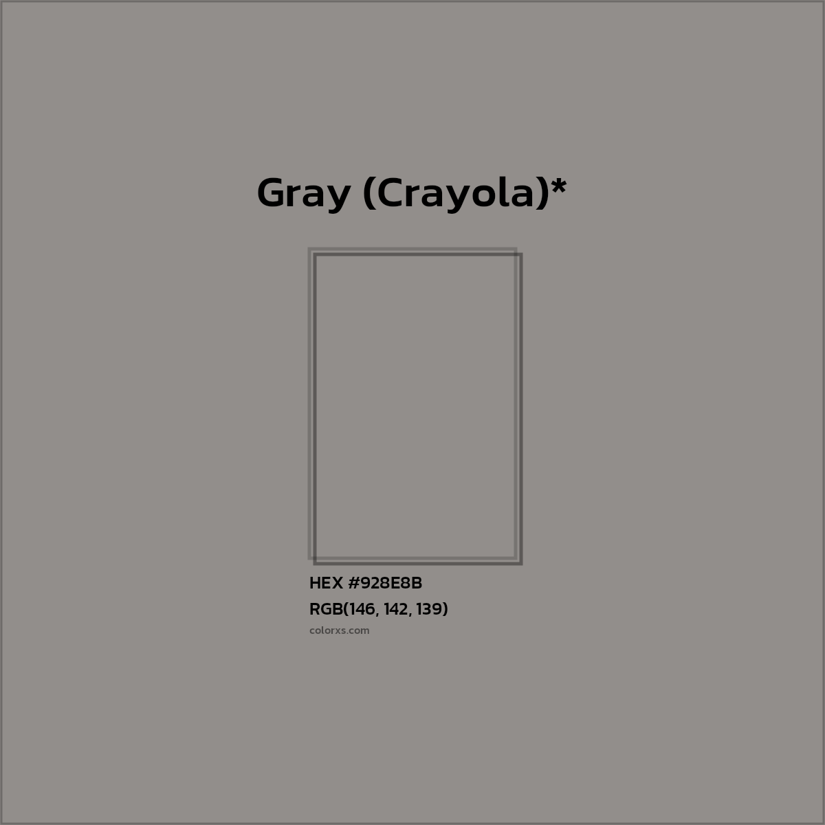 HEX #928E8B Color Name, Color Code, Palettes, Similar Paints, Images