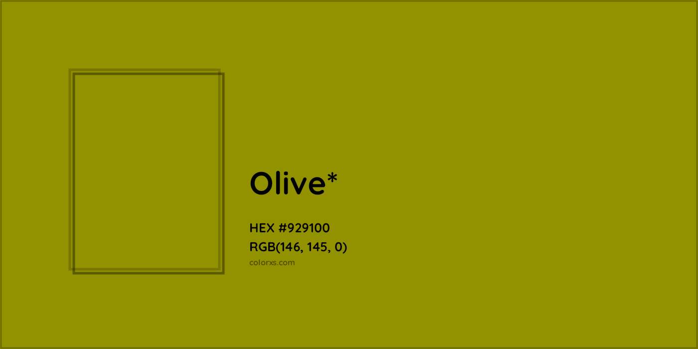 HEX #929100 Color Name, Color Code, Palettes, Similar Paints, Images