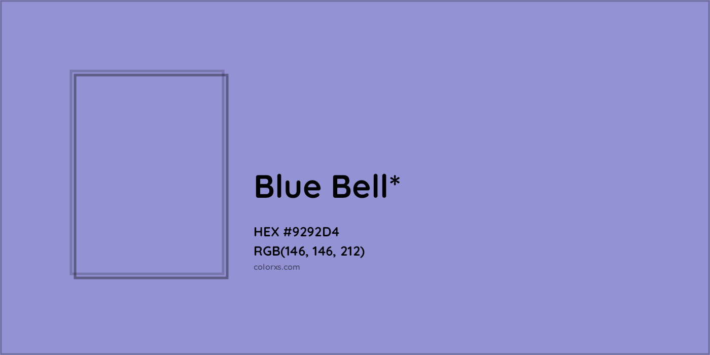 HEX #9292D4 Color Name, Color Code, Palettes, Similar Paints, Images