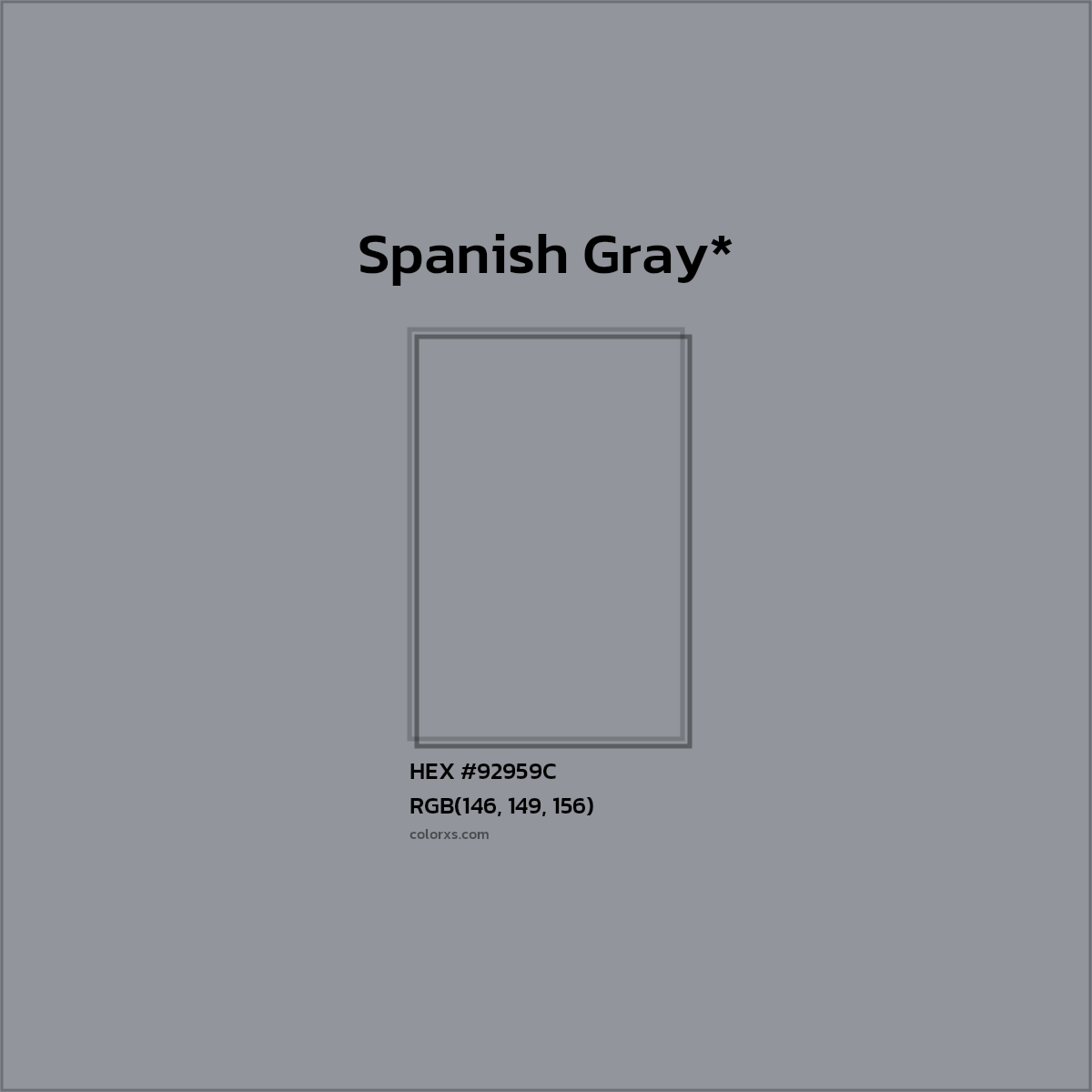 HEX #92959C Color Name, Color Code, Palettes, Similar Paints, Images