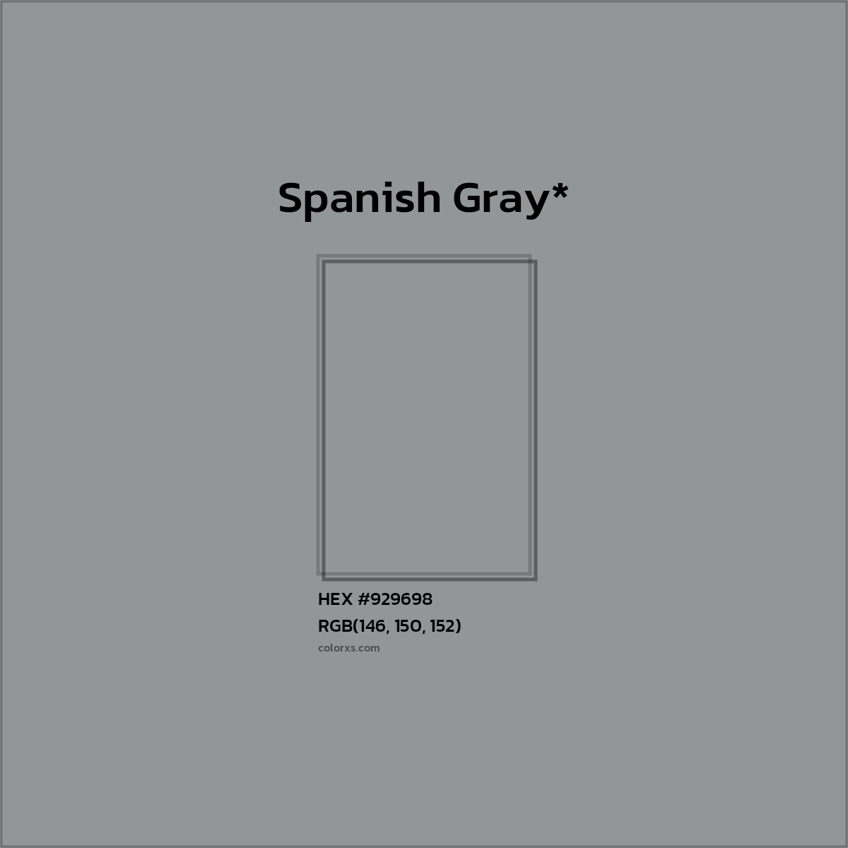 HEX #929698 Color Name, Color Code, Palettes, Similar Paints, Images