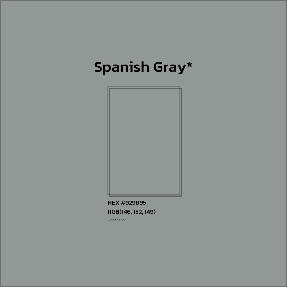 HEX #929895 Color Name, Color Code, Palettes, Similar Paints, Images