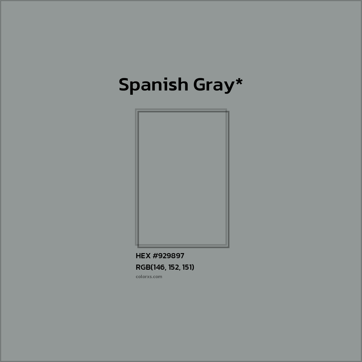 HEX #929897 Color Name, Color Code, Palettes, Similar Paints, Images