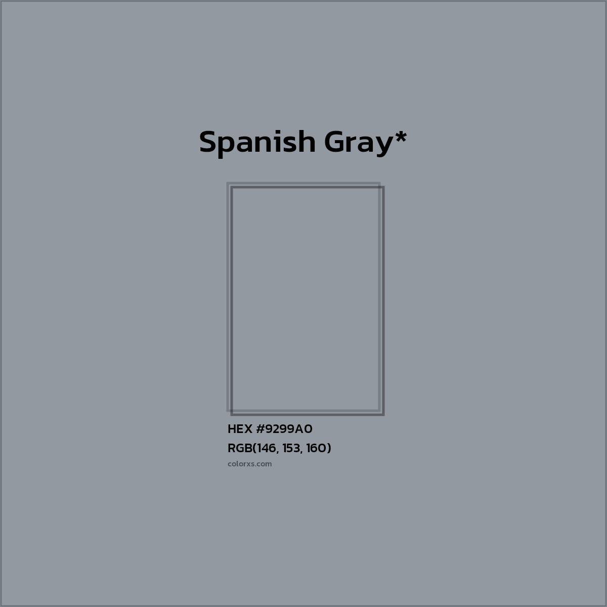 HEX #9299A0 Color Name, Color Code, Palettes, Similar Paints, Images