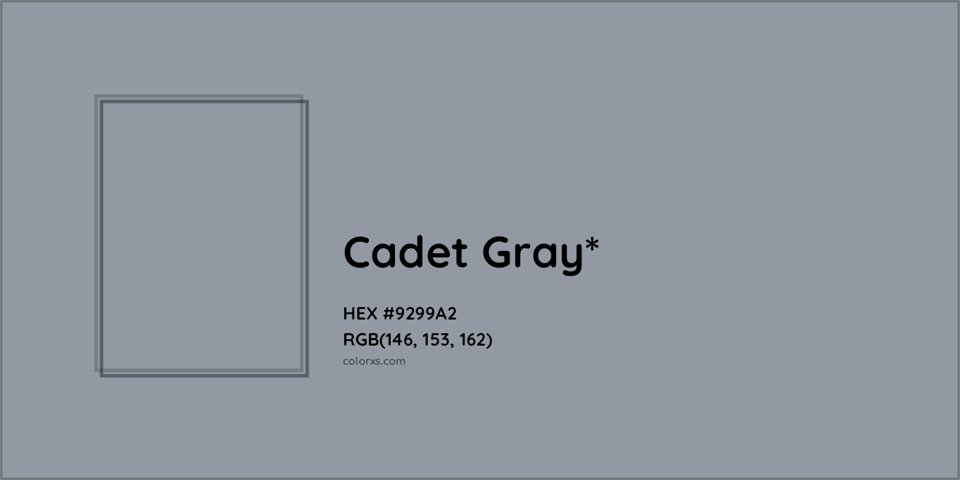 HEX #9299A2 Color Name, Color Code, Palettes, Similar Paints, Images