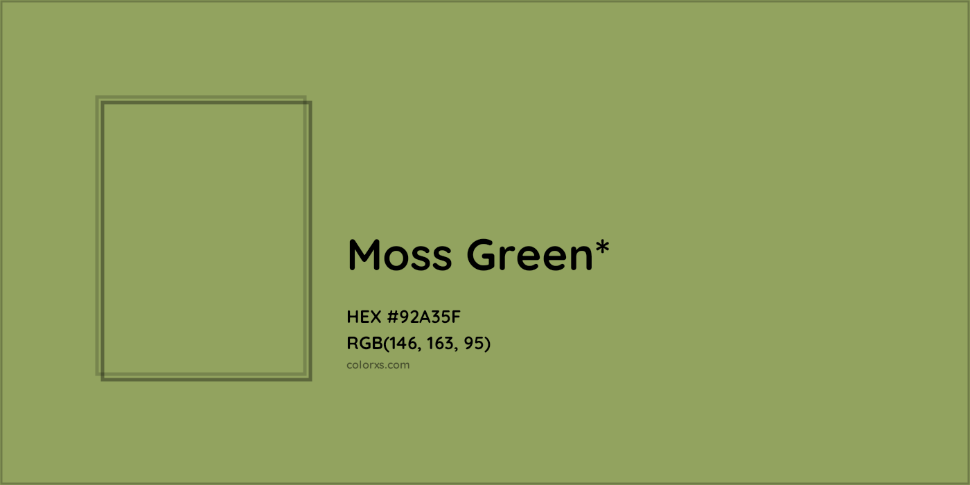 HEX #92A35F Color Name, Color Code, Palettes, Similar Paints, Images
