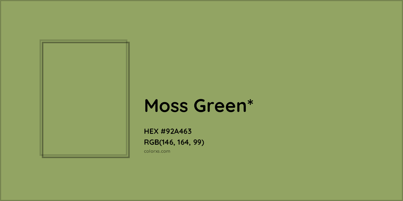 HEX #92A463 Color Name, Color Code, Palettes, Similar Paints, Images