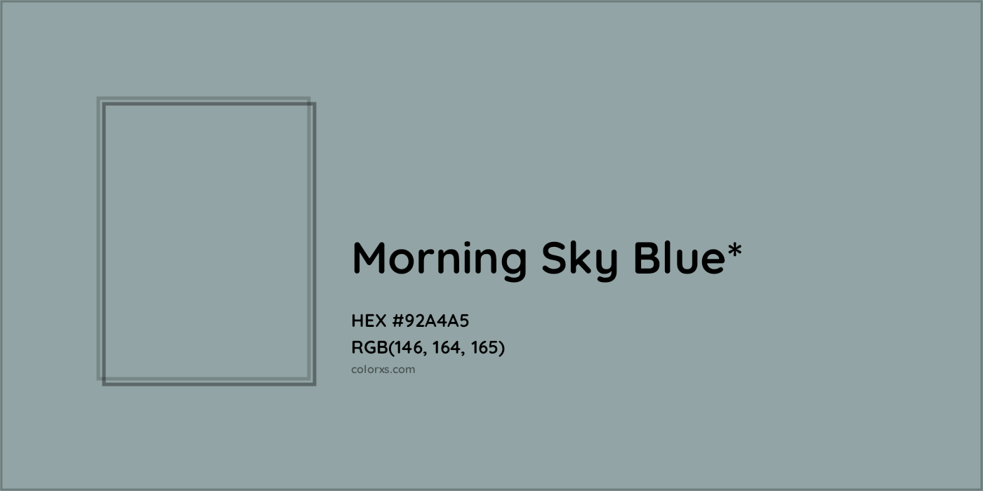 HEX #92A4A5 Color Name, Color Code, Palettes, Similar Paints, Images