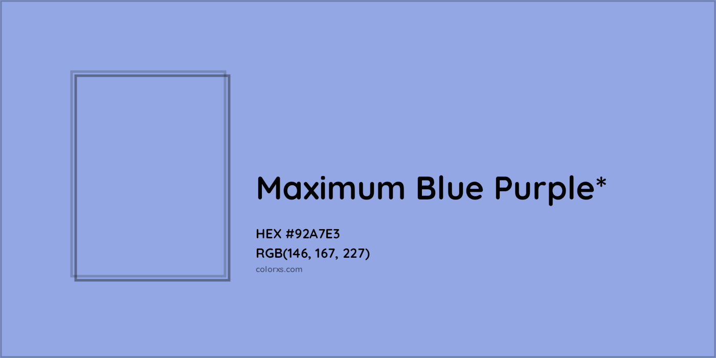HEX #92A7E3 Color Name, Color Code, Palettes, Similar Paints, Images