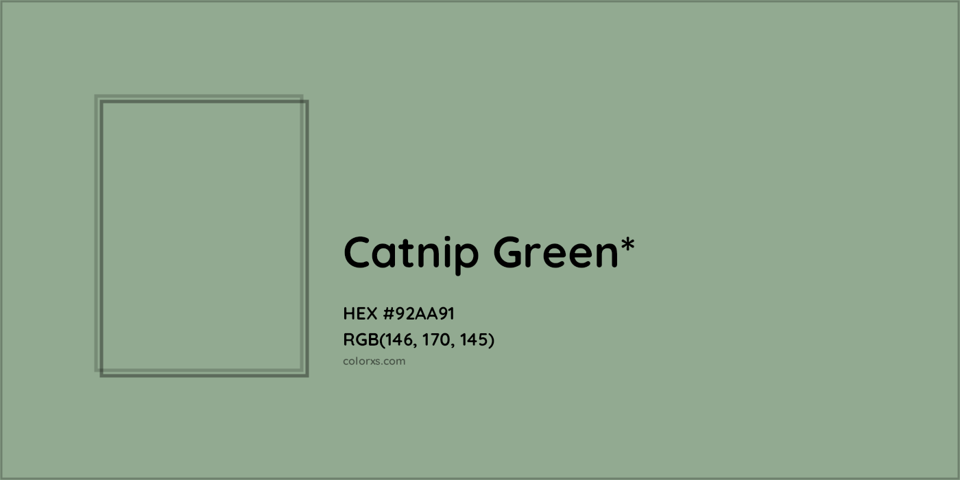 HEX #92AA91 Color Name, Color Code, Palettes, Similar Paints, Images