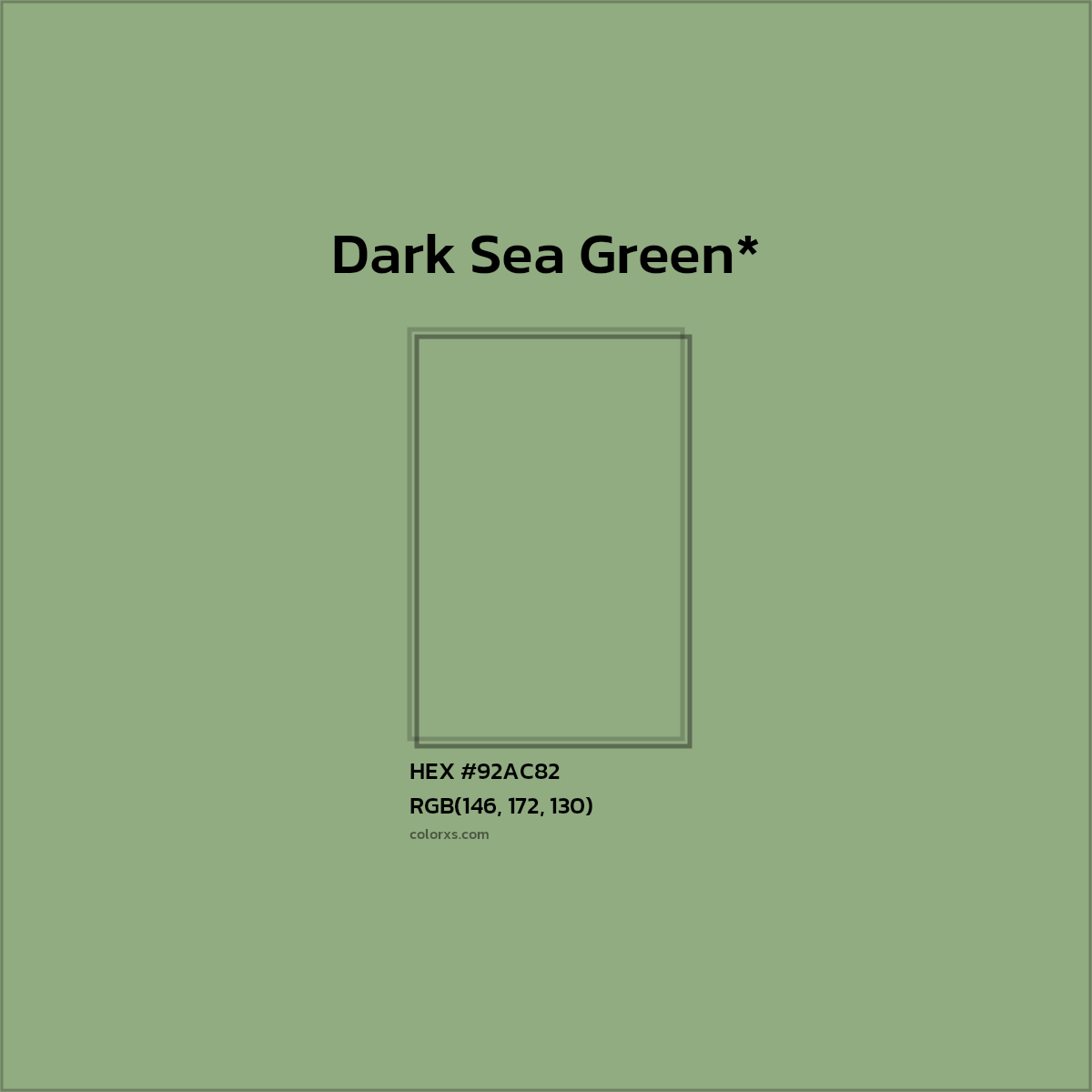 HEX #92AC82 Color Name, Color Code, Palettes, Similar Paints, Images